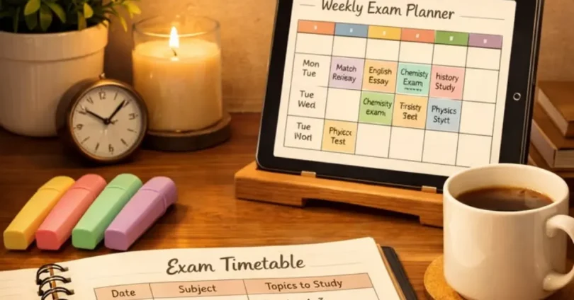 exam study plan for students